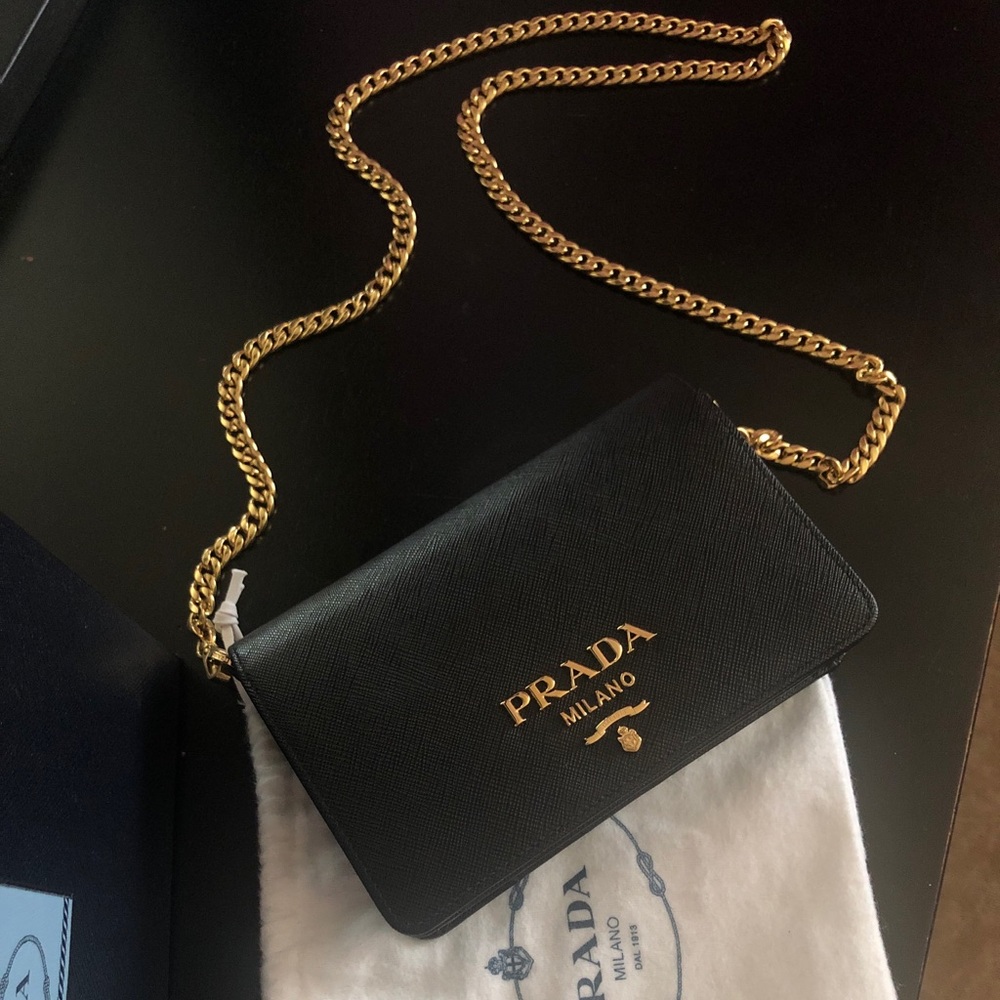 Saffiano Leather Shoulder Bag